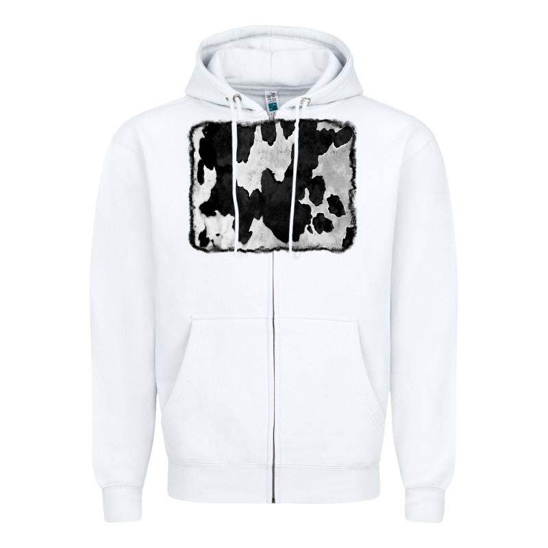 Cowhide Zipper Hoodie by CowCowDesign | Teevron