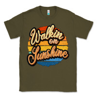 Army Green Walking on Sunshine Classic Tee - JahusDesignShop