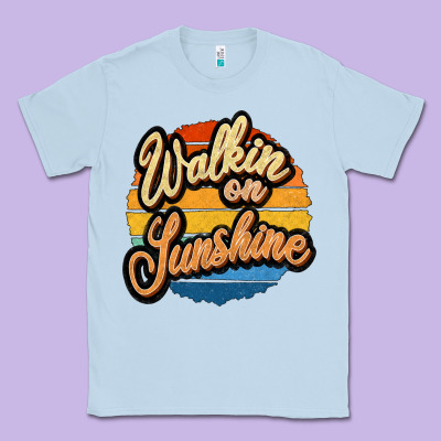 Walking On Sunshine Classic Tee Designed By Jahusdesignshop