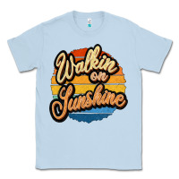Dusty Blue Walking on Sunshine Classic Tee - JahusDesignShop