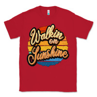 Red Walking on Sunshine Classic Tee - JahusDesignShop