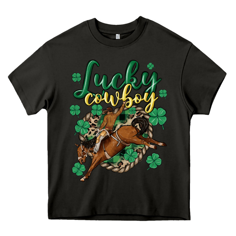 Lucky Cowboy Heavy Core Tee by MaliasSmallBusiness | Teevron
