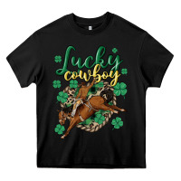 Black lucky cowboy Heavy Core Tee - MaliasSmallBusiness