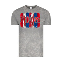 Cloud Rock phillies baseball team spirit brushstrokes Vintage Tee - Artiststas