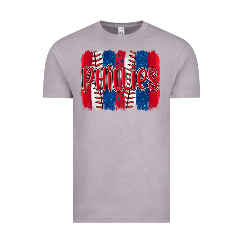 Phillies Baseball Team Spirit Brushstrokes Vintage Tee by Artiststas | Teevron