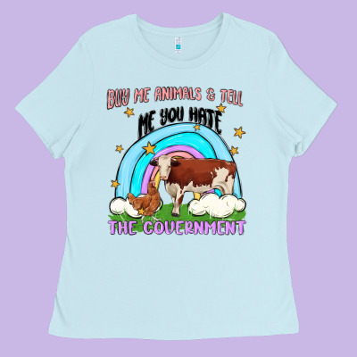Buy Me Animals Malia Ladies Tee Designed By Maliassmallbusiness