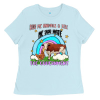 Baby Blue buy me animals malia Ladies Tee - MaliasSmallBusiness