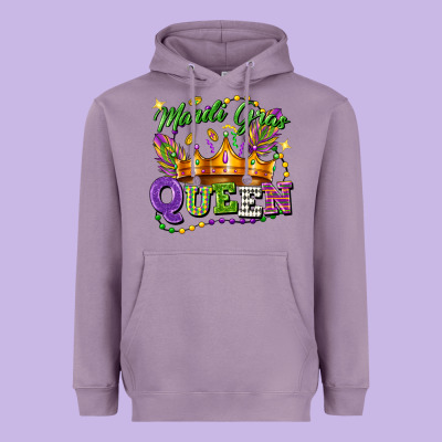 Mardi Gras Queen Heavyweight Hoodie Designed By Fadigitalartstudio