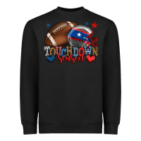 Black Touchdown season American football 4th of july Heavyweight Sweatshirt - HowdyJamesFarm