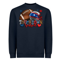 Navy Touchdown season American football 4th of july Heavyweight Sweatshirt - HowdyJamesFarm