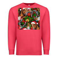 Cardinal christmas horse leopard Premium Sweatshirt - FaDigitalArtStudio