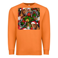 Carrot christmas horse leopard Premium Sweatshirt - FaDigitalArtStudio