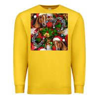 Lemon christmas horse leopard Premium Sweatshirt - FaDigitalArtStudio