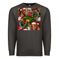 Smoke christmas horse leopard Premium Sweatshirt - FaDigitalArtStudio