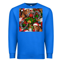 True Royal christmas horse leopard Premium Sweatshirt - FaDigitalArtStudio