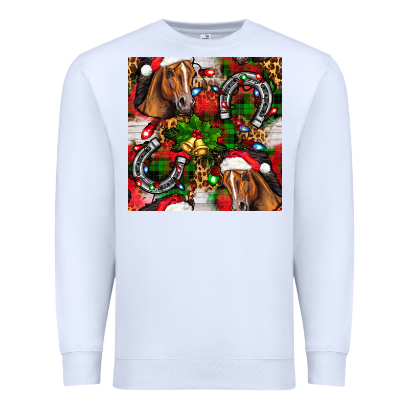 Christmas Horse Leopard Premium Sweatshirt by FaDigitalArtStudio | Teevron
