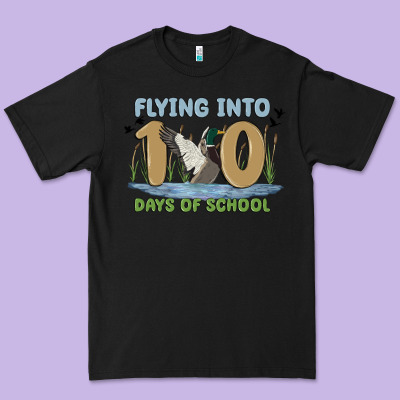 Flying Into 100 Days Of School Premium Tee Designed By Maliassmallbusiness