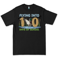 Black flying into 100 days of school Premium Tee - MaliasSmallBusiness