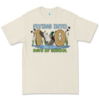 Bone flying into 100 days of school Premium Tee - MaliasSmallBusiness