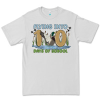 Dove Grey flying into 100 days of school Premium Tee - MaliasSmallBusiness