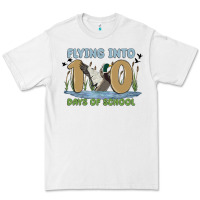 White flying into 100 days of school Premium Tee - MaliasSmallBusiness