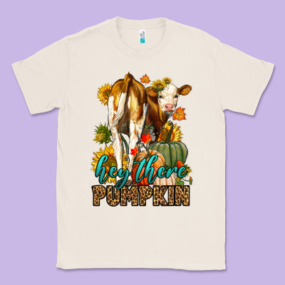 Hey There Pumpkin Fall Classic Tee Designed By Lillyallendesigns