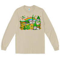 Mushroom st patricks day gnomes coffee cups Long Sleeve Tee - Jasminsmagicworld