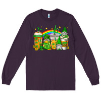 Plum st patricks day gnomes coffee cups Long Sleeve Tee - Jasminsmagicworld