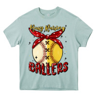 Arona busy raising ballers malia Heavy Core Tee - MaliasSmallBusiness
