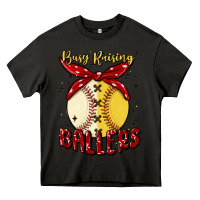 Asphalt busy raising ballers malia Heavy Core Tee - MaliasSmallBusiness