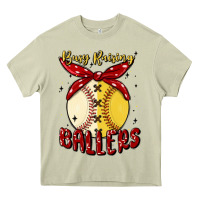 Mossy busy raising ballers malia Heavy Core Tee - MaliasSmallBusiness
