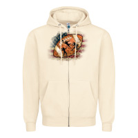 Sandshell American Football Flag Players Zipper Hoodie - CowCowDesign