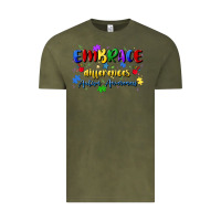 Vintage Olive embrace differences Vintage Tee - Artiststas