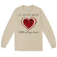 Mushroom I love you with all my heart Long Sleeve Tee - Bettercallsaul