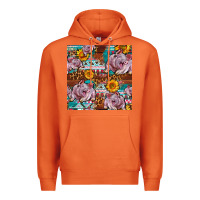 Carrot Western Landrace Pig With Sunflowers Seamless Premium Hoodie - FaDigitalArtStudio