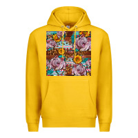Lemon Western Landrace Pig With Sunflowers Seamless Premium Hoodie - FaDigitalArtStudio