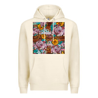 Tofu Western Landrace Pig With Sunflowers Seamless Premium Hoodie - FaDigitalArtStudio