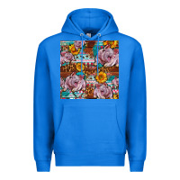 True Royal Western Landrace Pig With Sunflowers Seamless Premium Hoodie - FaDigitalArtStudio