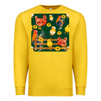 Lemon farm life seamless pattern Premium Sweatshirt - FaDigitalArtStudio