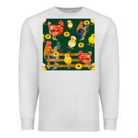 Oatmeal Heather farm life seamless pattern Premium Sweatshirt - FaDigitalArtStudio