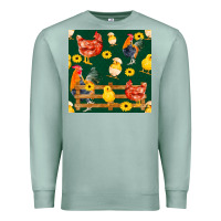 Seafoam farm life seamless pattern Premium Sweatshirt - FaDigitalArtStudio