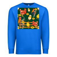 True Royal farm life seamless pattern Premium Sweatshirt - FaDigitalArtStudio