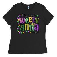 Black i'm from weezy anna baby mardi gras Ladies Tee - MaliasSmallBusiness
