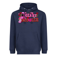 Navy heart breaker Heavyweight Hoodie - FaDigitalArtStudio