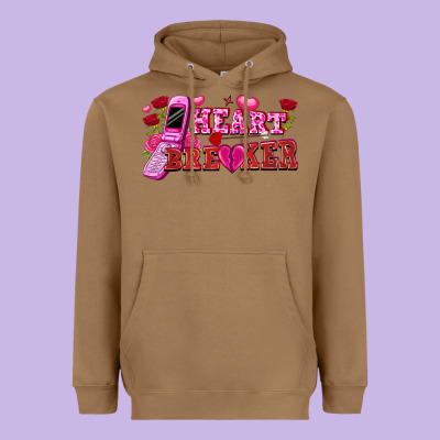 Heart Breaker Heavyweight Hoodie Designed By Fadigitalartstudio