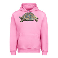 Fuchsia Pink Tortoise Illustrations Urban Hoodie - LillyAllenDesigns