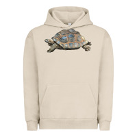 Pigment French Oak Tortoise Illustrations Urban Hoodie - LillyAllenDesigns