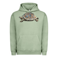 Pigment Oil Green Tortoise Illustrations Urban Hoodie - LillyAllenDesigns