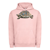 Pigment Salmon Tortoise Illustrations Urban Hoodie - LillyAllenDesigns
