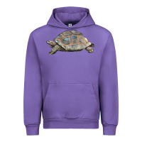 Tulip Tortoise Illustrations Urban Hoodie - LillyAllenDesigns